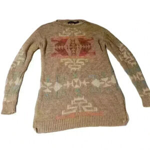 Lauren by Ralph Lauren Aztec Sweater